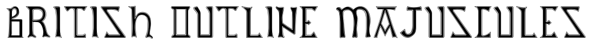 British Outline Majuscules