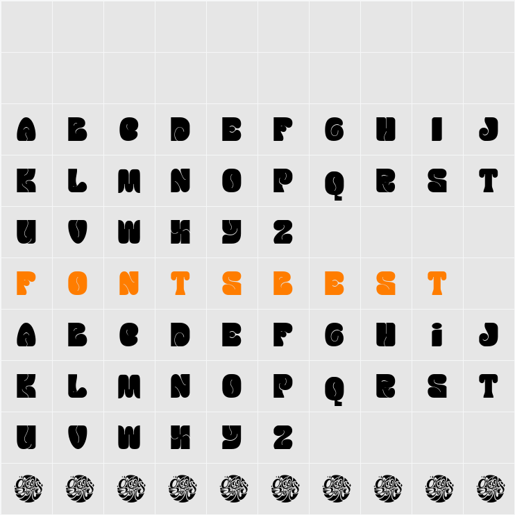Groovy Cheese Demo Character Map