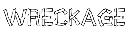Wreckage Font Image