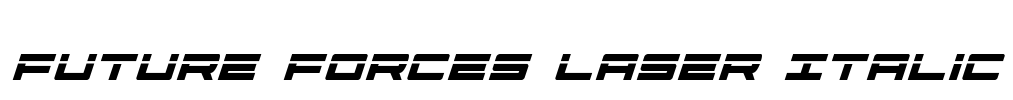 Future Forces Laser Italic