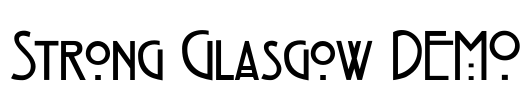 Strong Glasgow DEMO Font Image