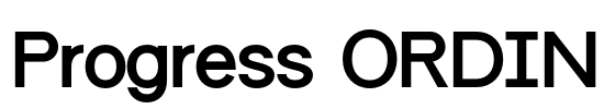 Progress ORDIN Font Image