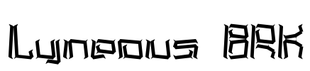 Lyneous BRK Font Image