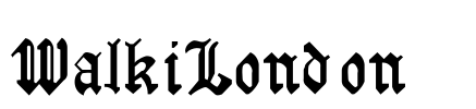 WalkiLondon   Font Image