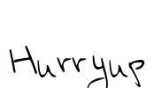 Hurryup Font Image