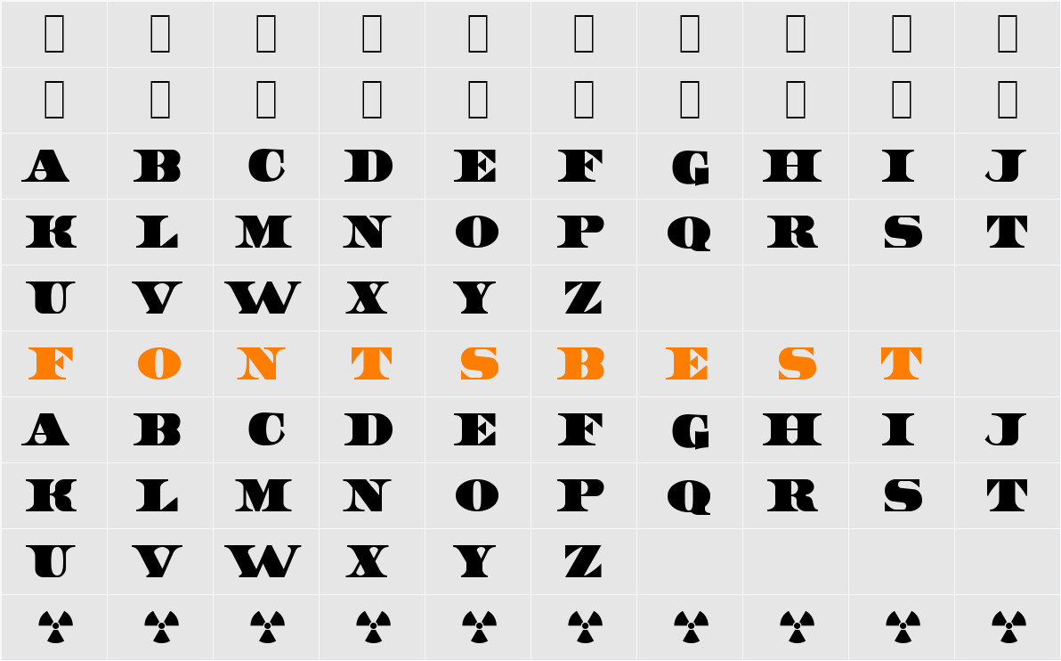 UnitedStates Character Map