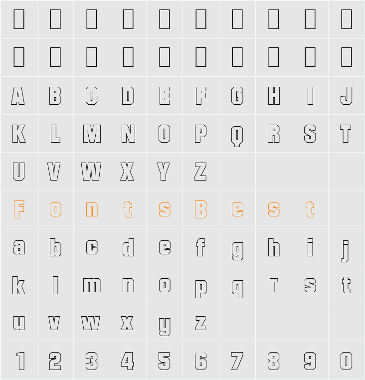 SeanBeckerOutline-Heavy Character Map