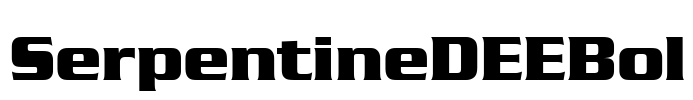 SerpentineDEEBol Font Image