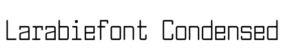 Larabiefont Condensed Font Image