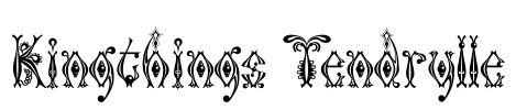 Kingthings Tendrylle Font Image