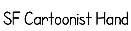 SF Cartoonist Hand Font Image