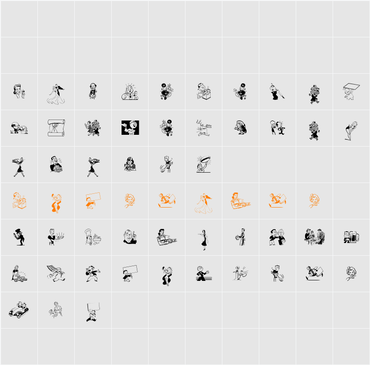 Retrodings Character Map