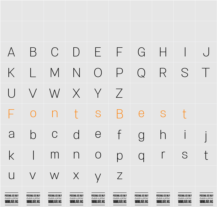 Specify PERSONAL Normal Character Map