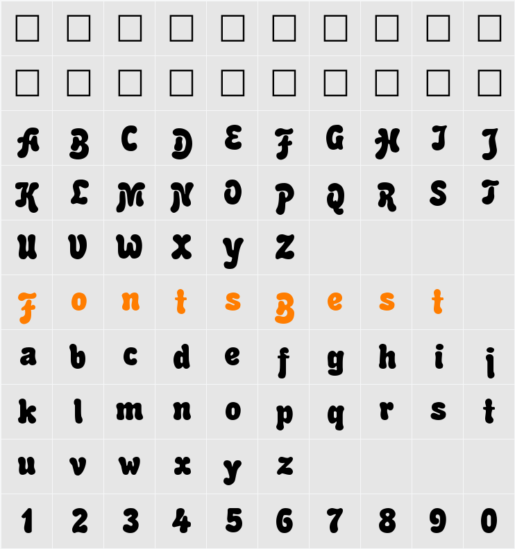 395-CAI978 Character Map