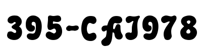 395-CAI978 Font Image