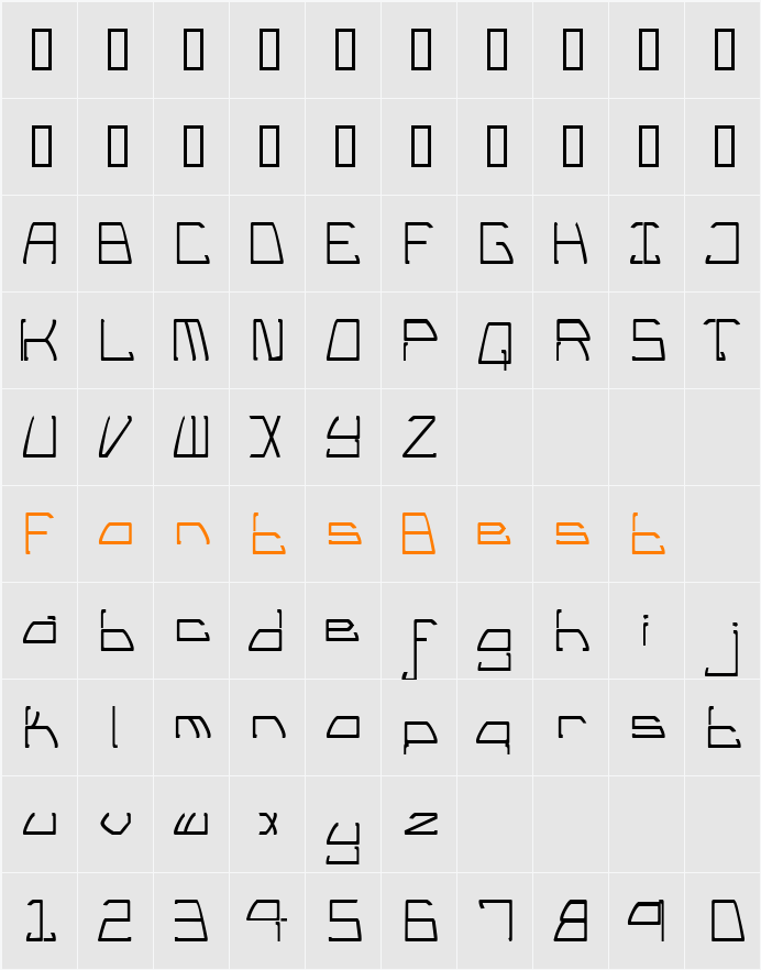TM Tail Lights Character Map