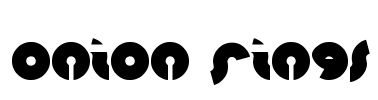 onion rings Font Image