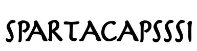 SpartaCapsSSi Font Image