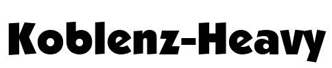 Koblenz-Heavy Font Image
