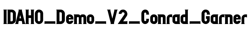 IDAHO_Demo_V2_Conrad_Garner Font Image