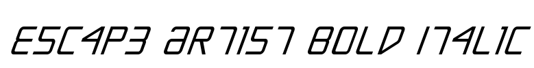 Escape Artist Bold Italic