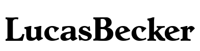 LucasBecker Font Image