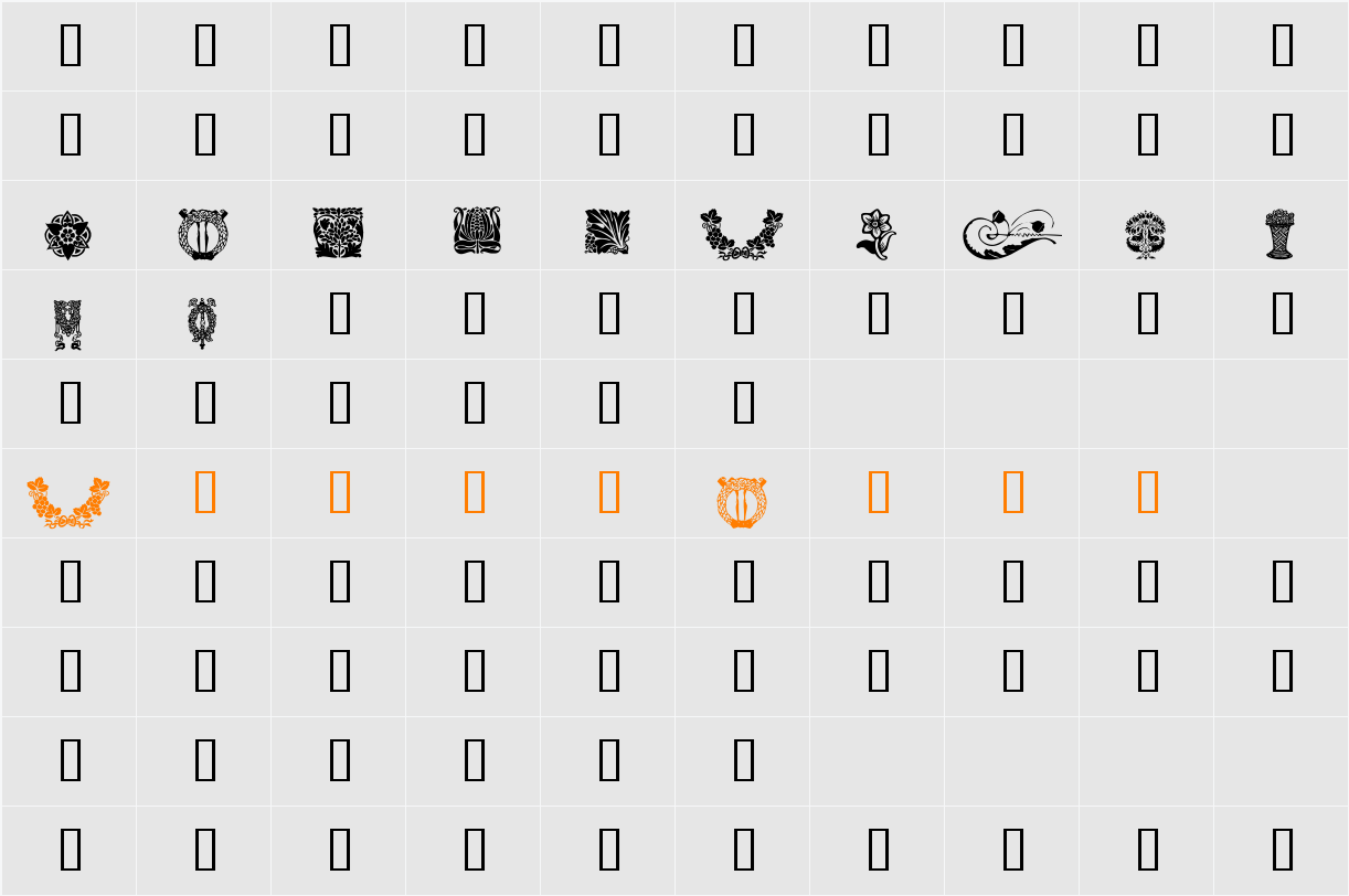 Design4 Character Map