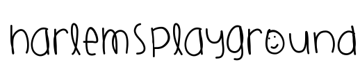 HarlemsPlayground Font Image