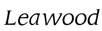 Leawood Font Image