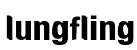 lungfling Font Image