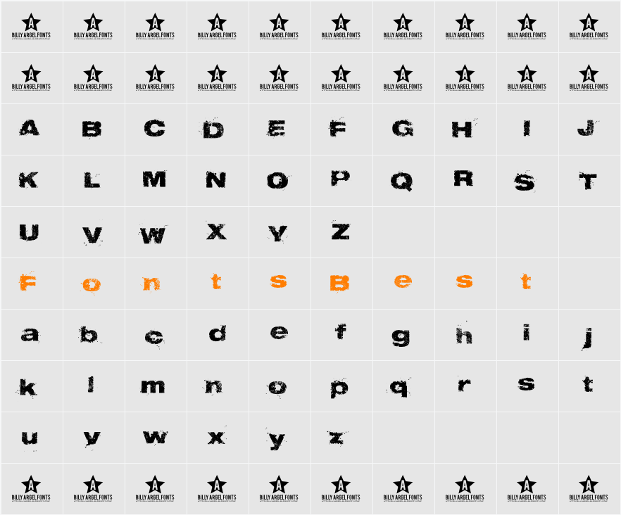 TABU Character Map