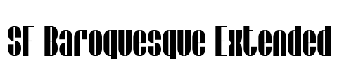 SF Baroquesque Extended