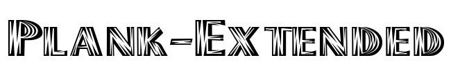 Plank-Extended Font Image
