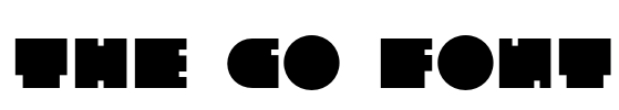 The Go Font Font Image