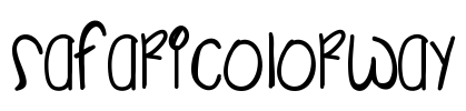 SafariColorway Font Image