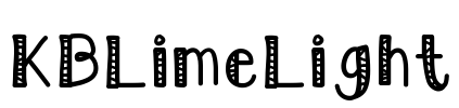 KBLimeLight Font Image
