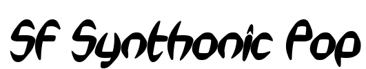 SF Synthonic Pop Font Image