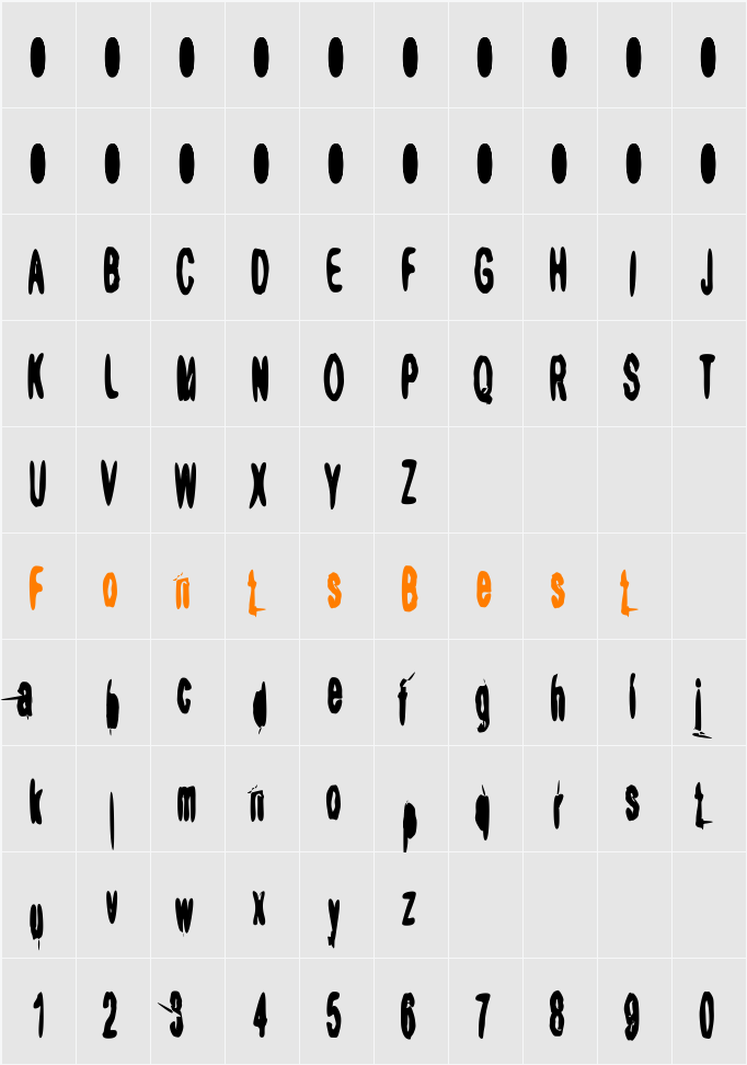 aRape Softular Character Map