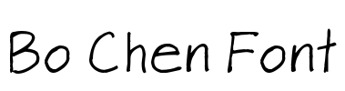 Bo Chen Font Font Image