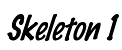 Skeleton 1 Font Image