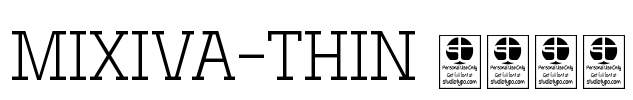 MIXIVA-THIN demo Font Image
