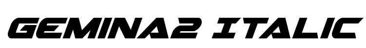 Gemina2 Italic Font Image