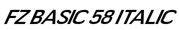 FZ BASIC 58 ITALIC