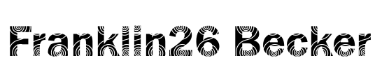 Franklin26 Becker Font Image