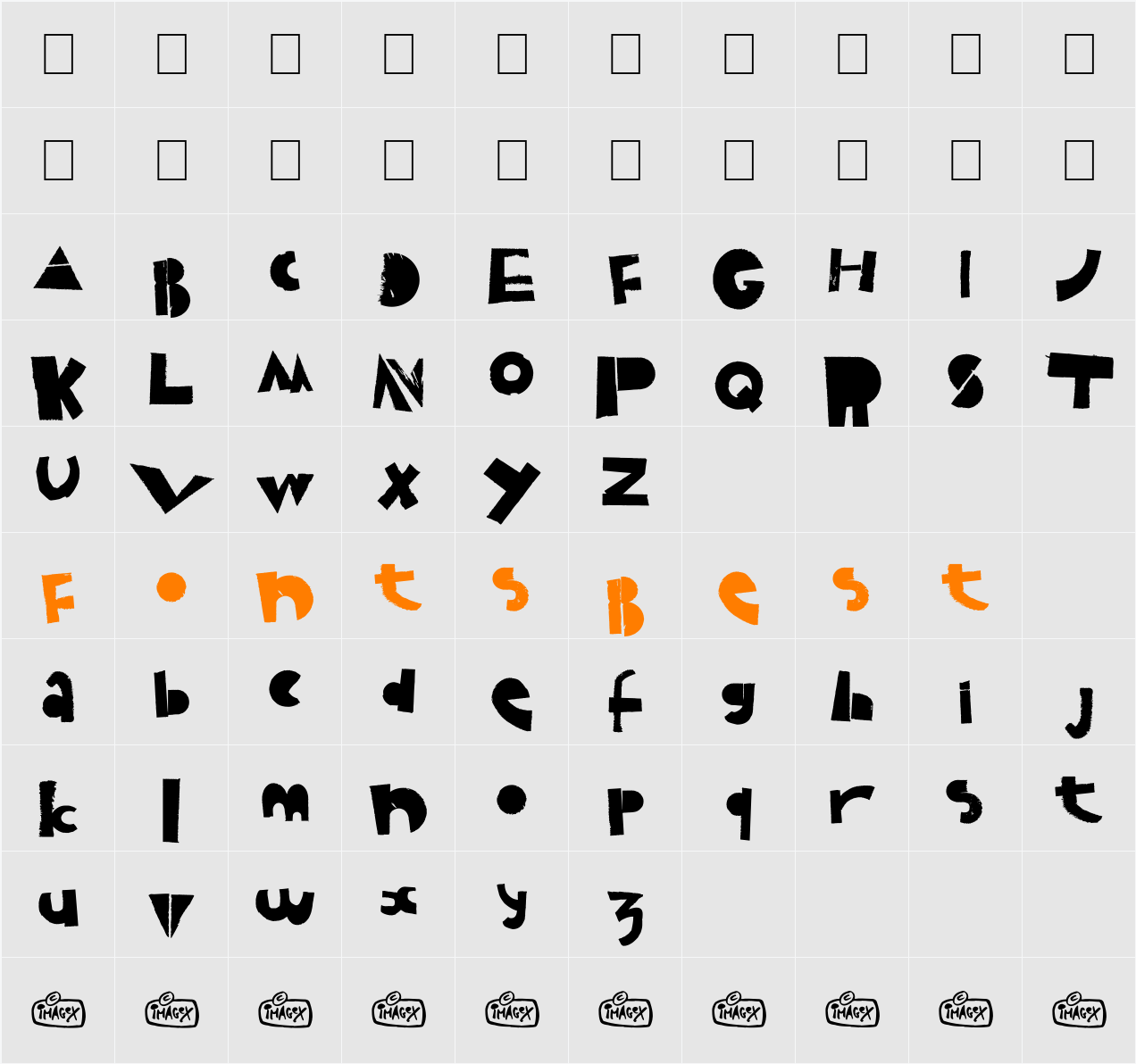 Puzzled Character Map