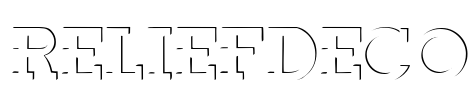 ReliefDeco Font Image