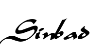 Sinbad Font Image