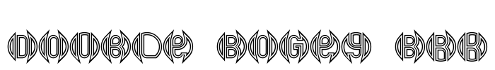 Double Bogey BRK Font Image