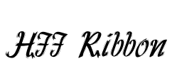 HFF Ribbon Font Image