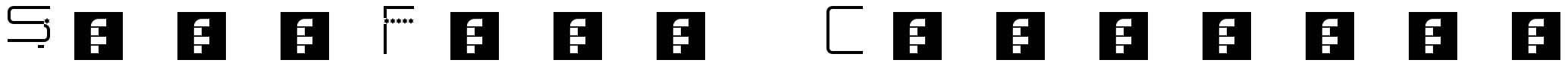 StarFont Capitals Font Image